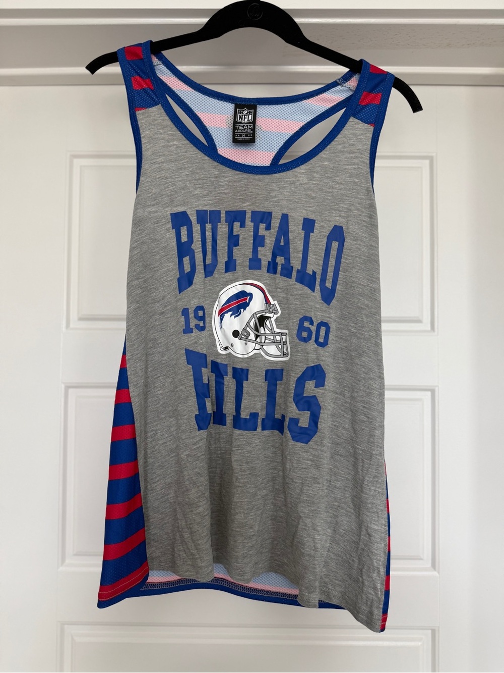 NFL Buffalo Bills Gray, Royal Blue & Red Tank Top